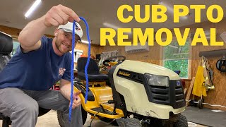 Cub Cadet Kohler PTO Clutch Removal ROPE TRICK [upl. by Allak]