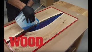 How To Make An Epoxy Resin Flowing Table  WOOD magazine [upl. by Gideon799]