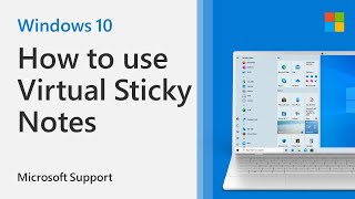 How to use Sticky Notes in Windows 10 to Stay Organized  Microsoft [upl. by Agostino]