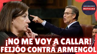 FEIJÓO SE ENFRENTA CONTRA LA PRESIDENTA DEL CONGRESO DE LOS DIPUTADOS FRANCINA ARMENGOL [upl. by Kenaz]