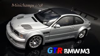 BMW M3 GTR 2001  Minichamps 118 Diecast model car [upl. by Aielam]