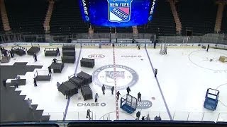 Basketball to Hockey timelapse at MSG [upl. by Sudnac]