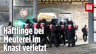 Gefängnismeuterei Polizei stürmt Knast in Thüringen  JVA Untermaßfeld [upl. by Assirem]