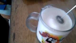 Aerolatte Review Frothing Cold Milk In Under 1 Minute [upl. by Rehtaef]