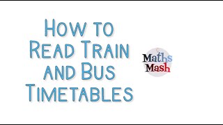 How to Read and Use Train and Bus Timetables [upl. by Aneelad]